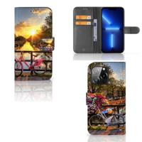 iPhone 13 Pro | Flip Cover | Amsterdamse Grachten | Portemonnee hoesje - thumbnail