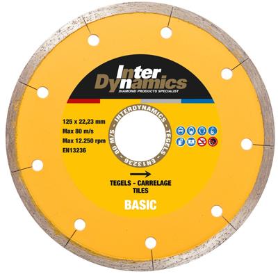 Inter Dynamics Diamantzaag Tegels Basic 125x22,2mm - 630125