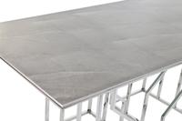 Eettafel DKD Home Decor Zilverkleurig Kristal Staal 180 x 90 x 75 cm Wit - thumbnail