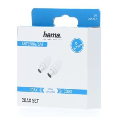 Hama Coax-set Connector/koppeling Klembaar Hama Coax-set Connector/koppeling Klembaar