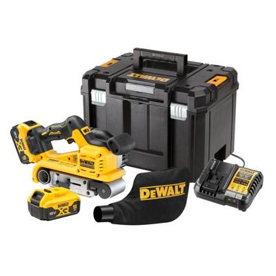 DeWALT DCW220P2 Accu bandschuurmachine 75x533mm 18V XR 5.0Ah in TSTAK