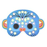 Creatieve set Jungle dieren 5 maskers DJECO meerkleurig - thumbnail