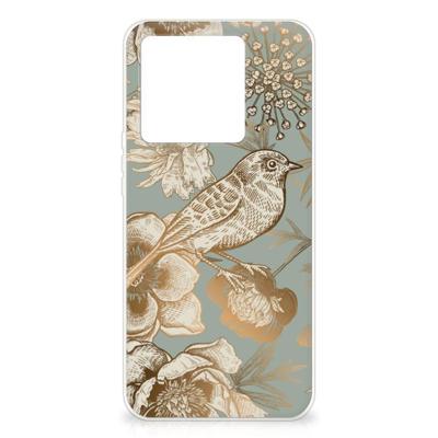 TPU Case voor Xiaomi 13T Vintage Bird Flowers TPU Case voor Xiaomi 13T Vintage Bird Flowers