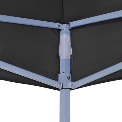 VidaXL Partytentdak 270 g/m² 2x2 m zwart