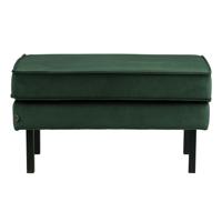 WOOOD Hocker 'Rodeo' Velvet, kleur Groen - thumbnail