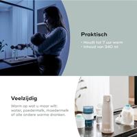 Moov & Feed draagbare flessenwarmer - BABYMOOV - 340ml - mineraalbeige - Temperatuurinstelling - Houdt warm - thumbnail