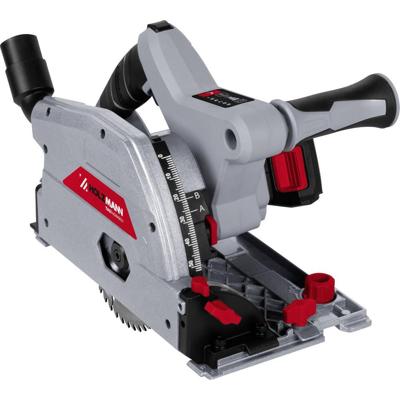 Holzmann Maschinen TAS140AKKU Accu-invalzaag Zaagdiepte 90° (max.) 52 mm Incl. 2 accus, Incl. geleiderail, Incl. lader, Incl. parallelaanslag 20 V 2 Ah