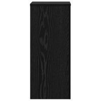 Plantenstandaard 2 pcs Zwart eiken 30 x 30 x 70 cm Bewerkt hout - thumbnail