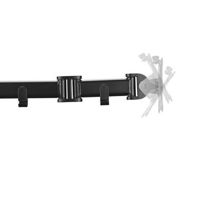 One For All Smart Dual black Monitor-tafelbeugel Aantal monteerbare displays: 2 Display(s) 33 cm (13) - 81,3 cm (32) Zwart In hoogte verstelbaar, Zwenkbaar,