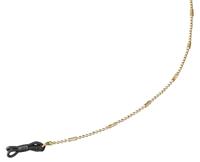 Henri Beaud brillenkoord Bastille staafje 65 cm staal goud - thumbnail