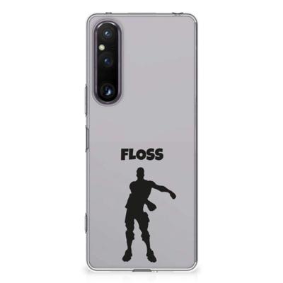 Sony Xperia 1 V Telefoonhoesje met Naam Floss Sony Xperia 1 V Telefoonhoesje met Naam Floss
