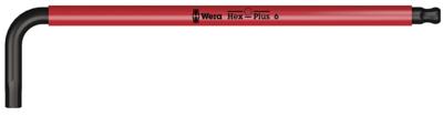 Wera 950 SPKL Stiftsleutel Multicolour, Metrisch, BlackLaser, Hex-Plus, 6.0 mm - 1 stuk(s) - 05022612001