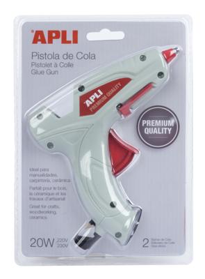 Apli lijmpistool Premium, inclusief 2 lijmpatronen, op blister