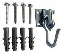 Vivere HOOK2 muurbeugel voor klapstoelen Zwart, Roestvrijstaal - thumbnail