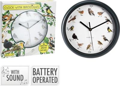 Wandklok Met Vogelgeluid