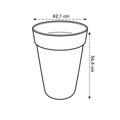 Bloempot Elho Grijs Polypropyleen Plastic Cirkelvormig