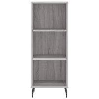 Dressoir 34,5x32,5x90 cm bewerkt hout grijs sonoma eikenkleurig - thumbnail