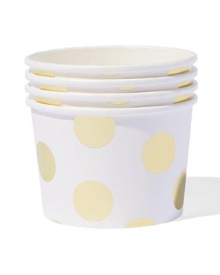 HEMA Bakjes Gouden Stip 4 Stuks bij Jumbo