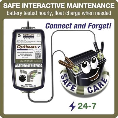 TecMATE acculader "optimate 7 12 v-24 v" optimate 7 charger 12v/24v
