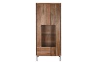 Display Standaard DKD Home Decor 80 x 40 x 197 cm Kristal Aluminium Acacia - thumbnail