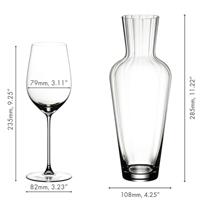 Riedel Wijnglazenset - Witte Wijnglazen - Veritas - Rieseling/Zinfandel + Mosel Decanter - thumbnail