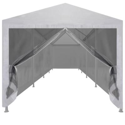 Partytent met 10 mesh zijwanden 12x3 m - thumbnail
