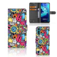 Motorola G8 Power Lite | Wallet Case | met Pasjes | Punk Rock - thumbnail