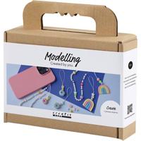 Creativ Company Mini hobbyset boetseren, mobiele bedel, diverse kleuren, 1 doos - thumbnail