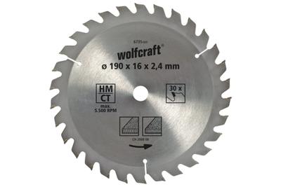 Wolfcraft HM Cirkelzaagblad | 20 td | Ø160 x 20 x 2,4mm | 1 stuk - 6733000 Wolfcraft HM Cirkelzaagblad | 20 td | Ø160 x 20 x 2,4mm | 1 stuk - 6733000