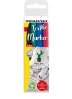 Eberhard Faber ef-578204 textielmarker 4 stuks + sjablonen - thumbnail