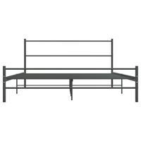 Bedframe metaal grijs 140x200 cm - thumbnail
