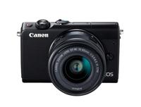 Canon EOS M100 SLR digitale camera - met lens (24,2 MP, Dual Pixel CMOS AF, DIGIC 7, Full-HD, touchscreen, WIFI, Bluetooth, 7,5 cm, inklapbaar display) camera, zwart - thumbnail