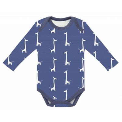 Fresk romper lange mouw Giraf indigo blue Maat