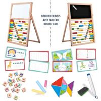 Mijn eerste vaardigheden ezel - Montessori spel - MONTESSORI - dubbelzijdig bord, magnetische letters en cijfers - thumbnail