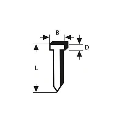 Bosch Accessories Tackerspijkers type 47, 1,8 x 1,27 x 23 mm 1000 stuk(s) 1609200378 Afm. (l x b) 23 mm x 1.8 mm - thumbnail