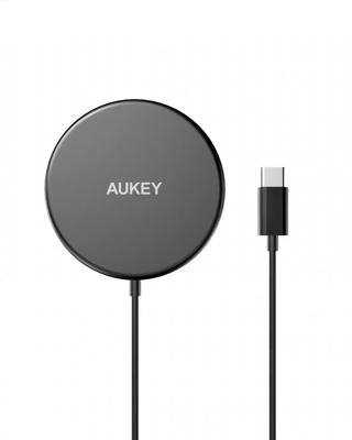 Aukey Aircore Magnetic Qi Wireless Charger 15W - zwart
