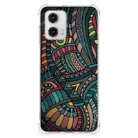 Motorola Moto G73 Doorzichtige Silicone Hoesje Aztec - thumbnail