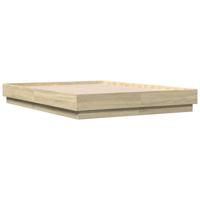 Bedframe met LED-verlichting sonoma eikenkleurig 120x190 cm - thumbnail