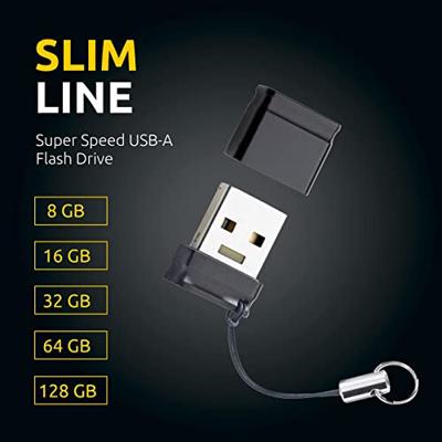 USB stick INTENSO Slim Line 128 GB Zwart