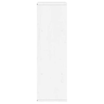 Bijzetkast ODDA 40x24x79 cm massief grenenhout wit