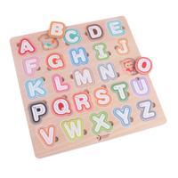 Classic World houten puzzel alfabet, 27st. - thumbnail