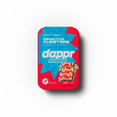 Dappr Pleisterstrip graffiti 10 x 6cm 12 Stuks