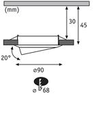 Paulmann 93427 Inbouwlamp Set van 3 stuks Wit - thumbnail