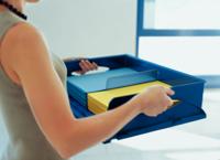 Leitz brievenbakje Sorty jumbo blauw - thumbnail