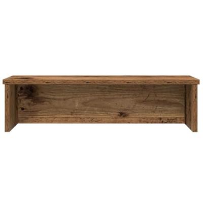 Keukenrek stapelbaar 60x15x16 cm bewerkt hout oud houtkleurig