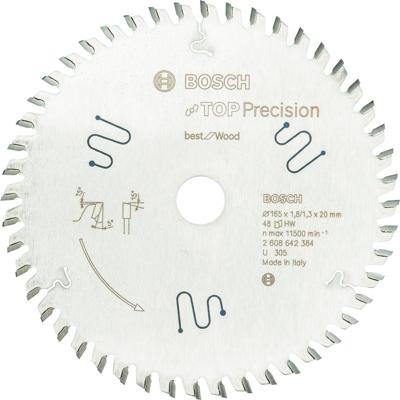 Bosch Accessoires HM Cirkelzaagbl. Best for Wood 165x20 T48 | 2608642384 (voor o.a GKT 55 GCE) - 2608642384