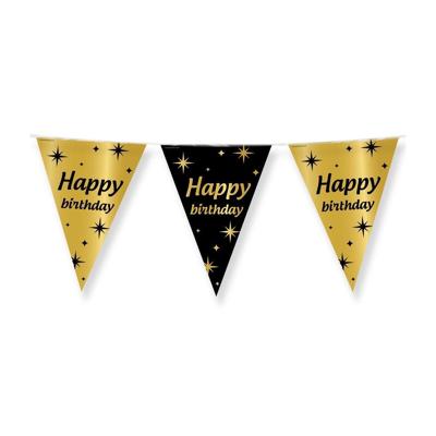 Classy Party flags foil Happy Birthday