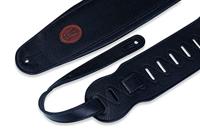 Levys Leathers MSS2-4-BLK gevoerd lederen basgitaarband, zwart - thumbnail