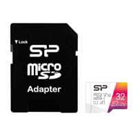 Silicon Power Elite Micro SDHC incl. SD Adapter 32GB UHS-1 U1 A1 V10 Class 10 Color - thumbnail