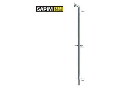 Sapim spaak 14-290l race rvs zonder nippel (100st)